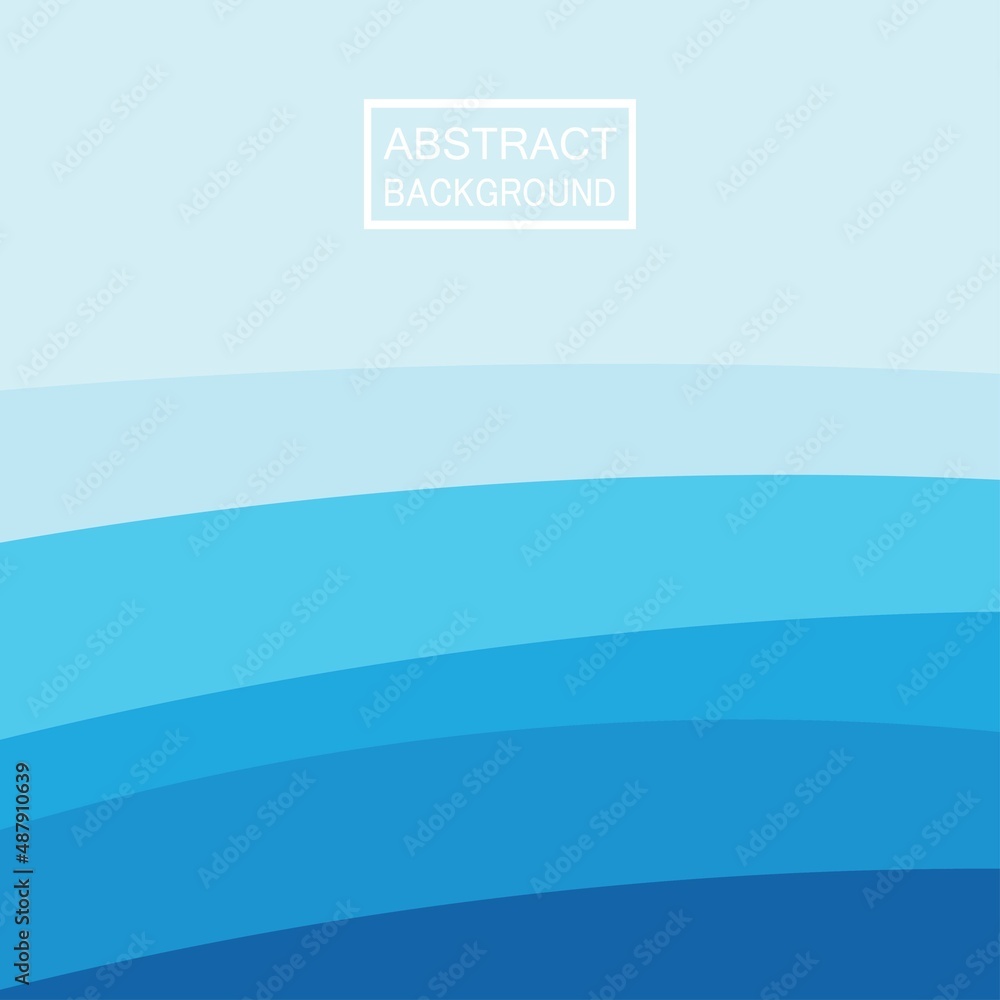 Blue wave vector abstract background flat design stock illustration Blue wave vector abstract background flat design stock illustration