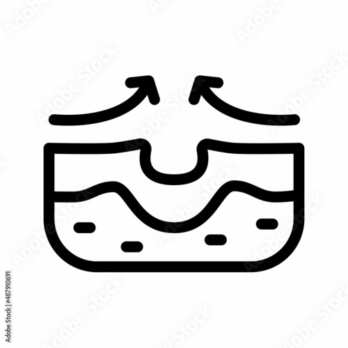acne care skin dermatology heal skincare epidermis single isolated icon with outline style