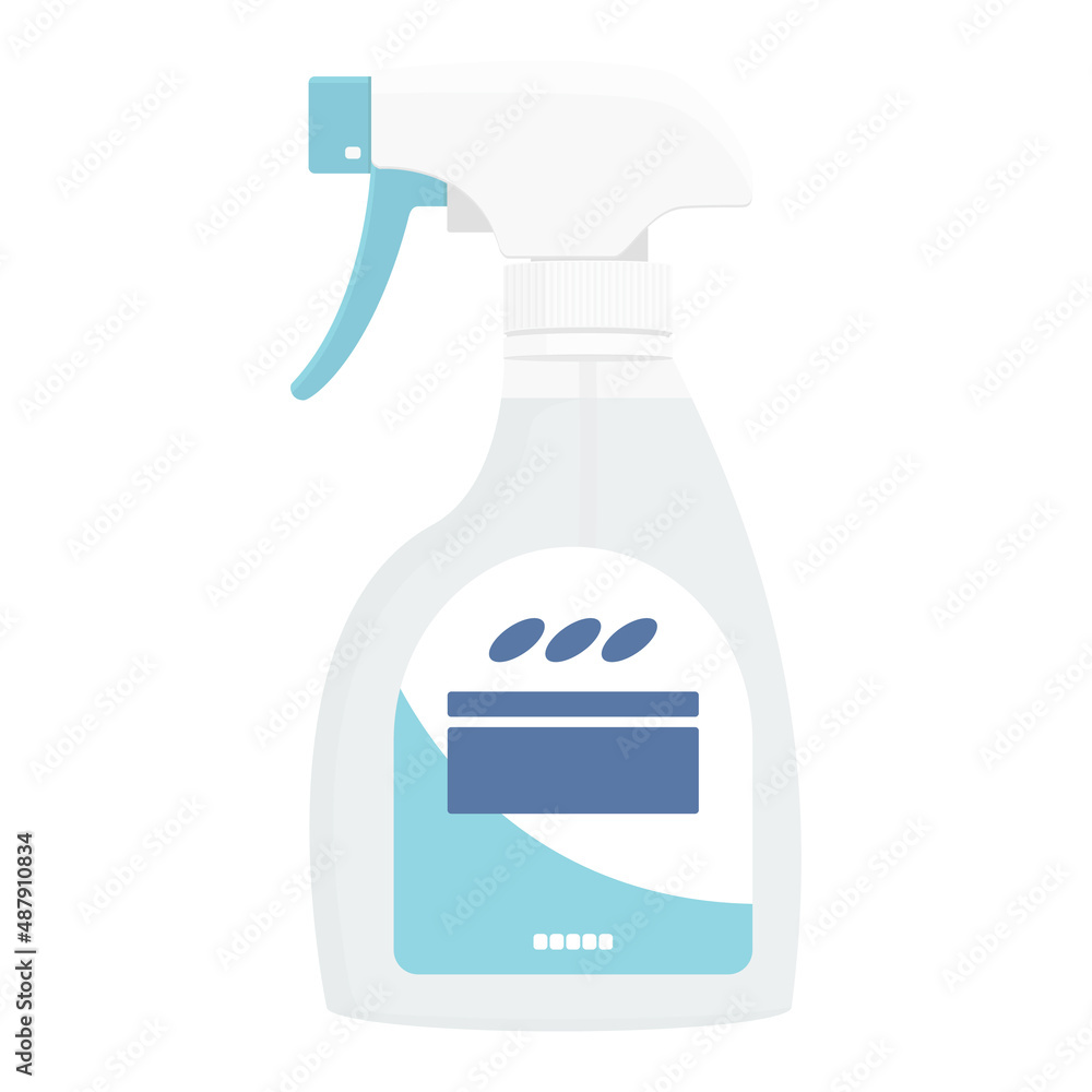 Vector illustration of sanitizer spray or cleaning spray bottle isolated on background. Vector illustration of sanitizer spray or cleaning spray bottle isolated on background.