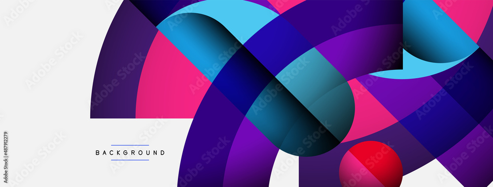 Trendy shapes, color minimal design composition, lines and shadows for wallpaper banner background or landing page Trendy shapes, color minimal design composition, lines and shadows for wallpaper banner background or landing page