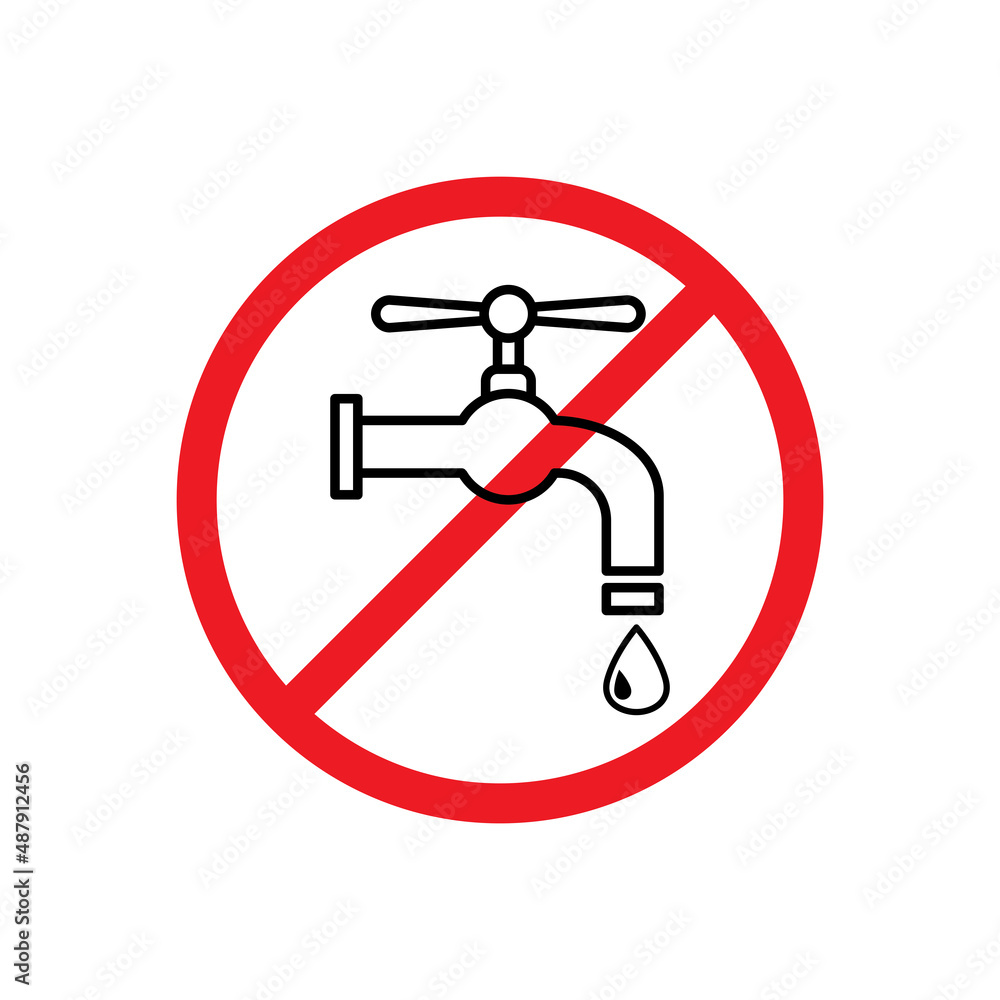 Tap Water Faucet Icon Vector Illustration Design