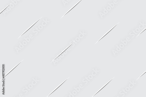Paper cut background. Realistic cut with knife on paper. vector incision. 