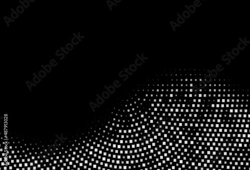 Dark Silver, Gray vector template with crystals, rectangles.