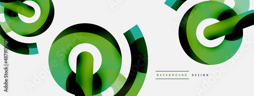 Circle abstract background. Vector illustration for wallpaper banner background card or landing page