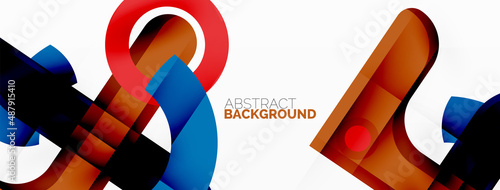 Color geometric stripes, lines abstract background. Minimal geometric template for wallpaper, banner, presentation