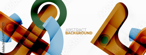 Color geometric stripes, lines abstract background. Minimal geometric template for wallpaper, banner, presentation