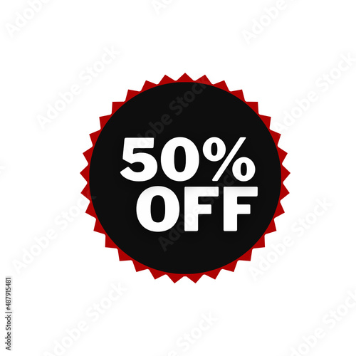 red sale label
