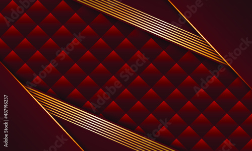 Red and gold luxury background. Vector illustration.