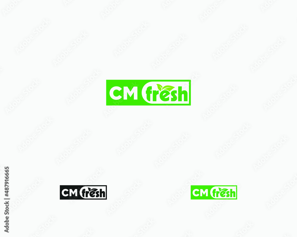Fototapeta premium CM Fresh Logo Design
