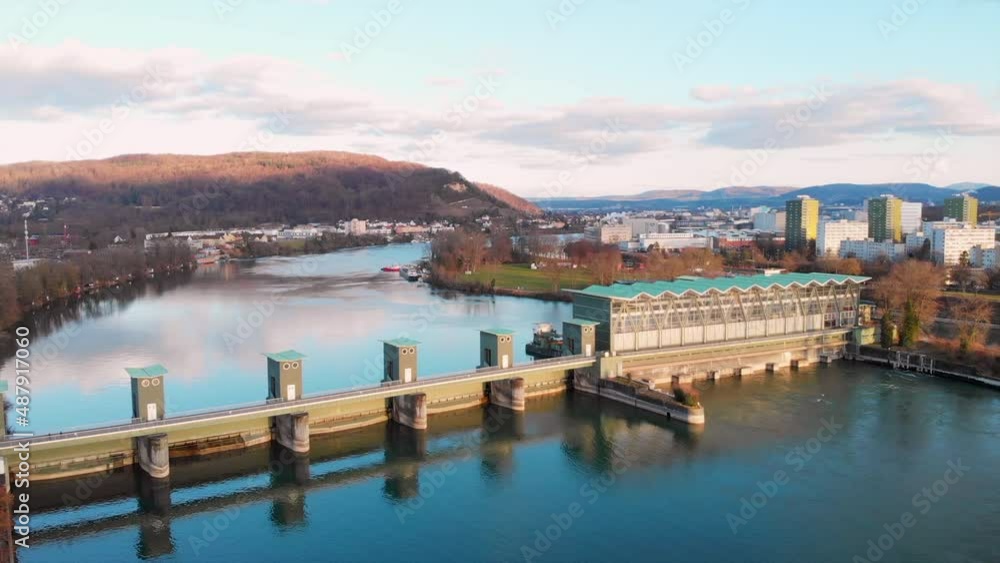 River hydro power plant 4k 30fps River hydro power plant 4k 30fps