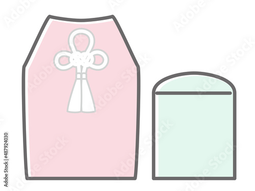 simple illustration of cinerary urn