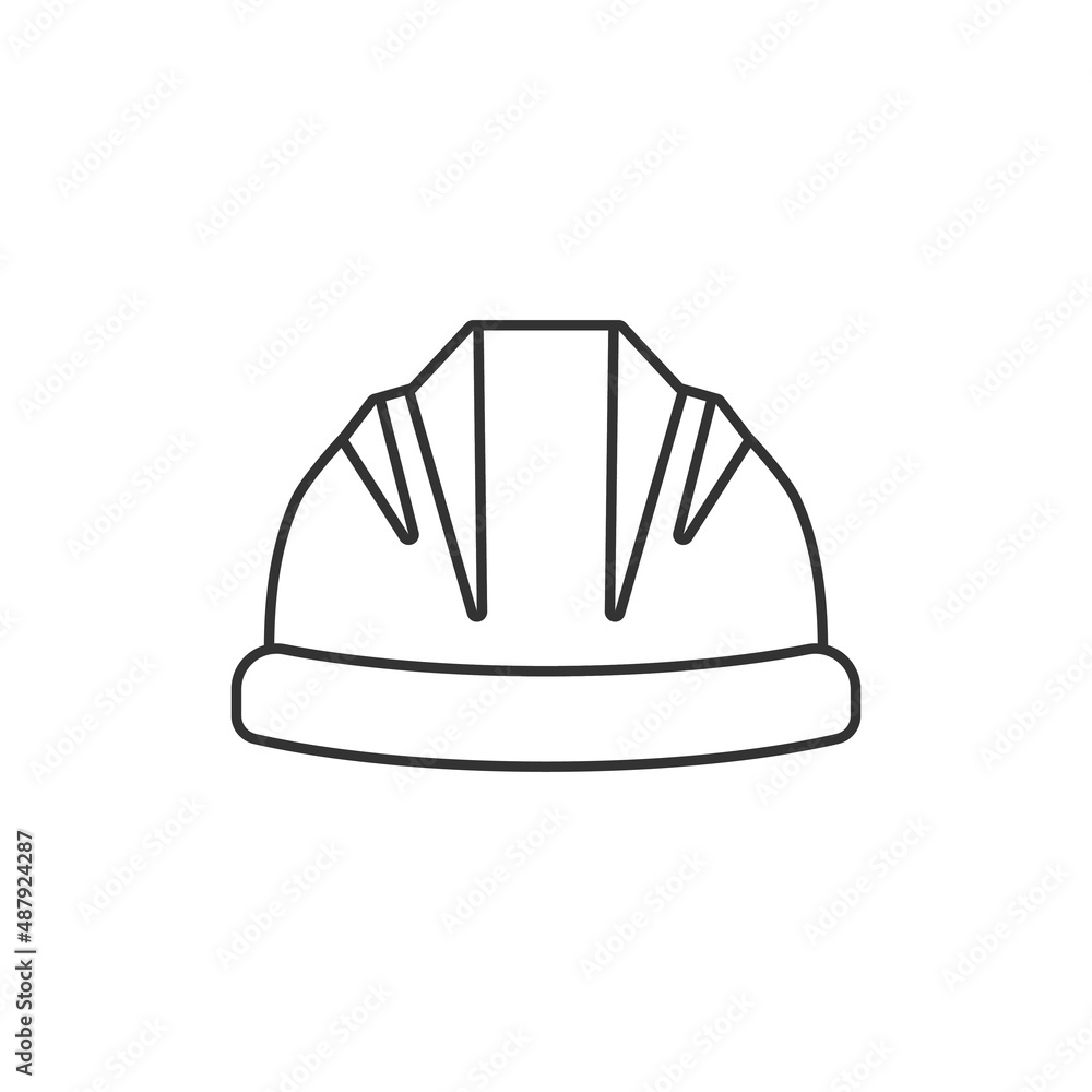 Construction helmet icon in flat style. Safety cap vector illustration on isolated background. Worker hat sign business concept. Construction helmet icon in flat style. Safety cap vector illustration on isolated background. Worker hat sign business concept.
