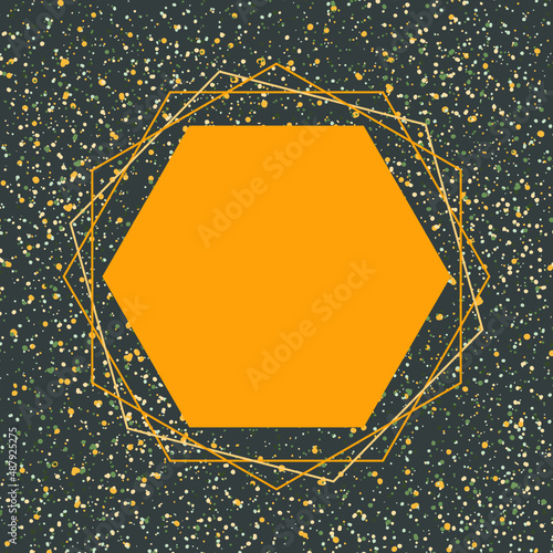 Vector rhombus background. Frame for photo, postcard, invitation.