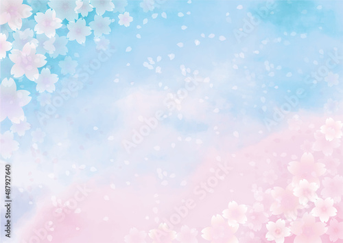 桜吹雪のテクスチャ