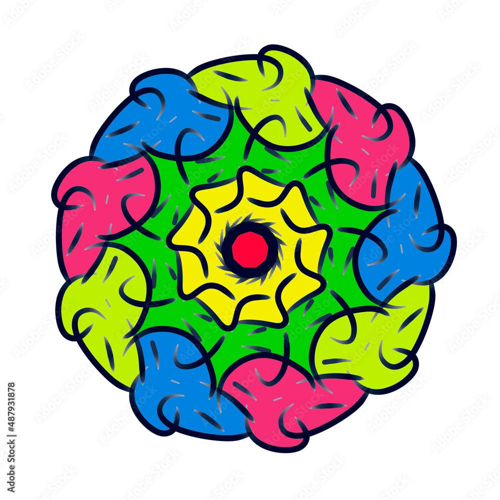 Obraz premium abstract color pattern on a white background