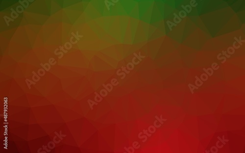 Light Green, Red vector low poly layout.