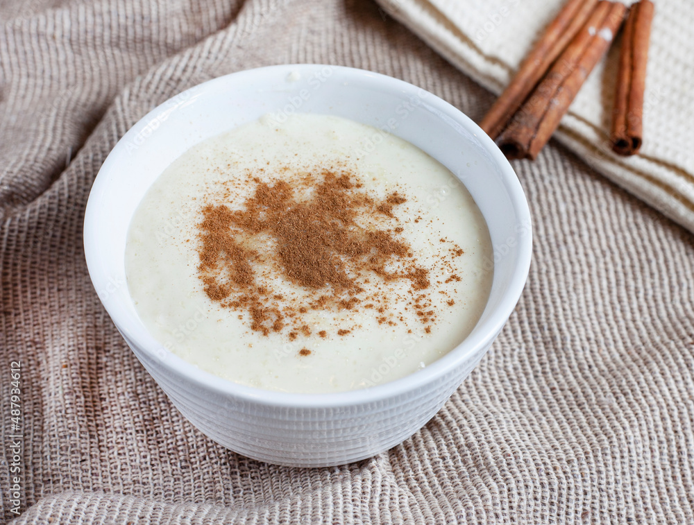 Traditional South African Melkkos or milk food, a creamy dessert type dish served with cinnamon sugar mix
Traditional South African Melkkos or milk food, a creamy dessert type dish served with cinnamon sugar mix