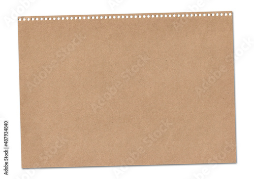 blank brown note paper background