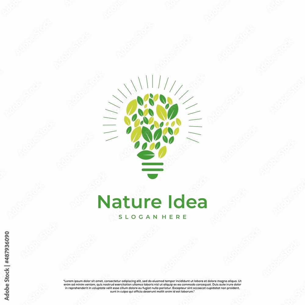 green idea logo design illustration, eco lamp logo, light bulb combine with leaf logo icon template
green idea logo design illustration, eco lamp logo, light bulb combine with leaf logo icon template