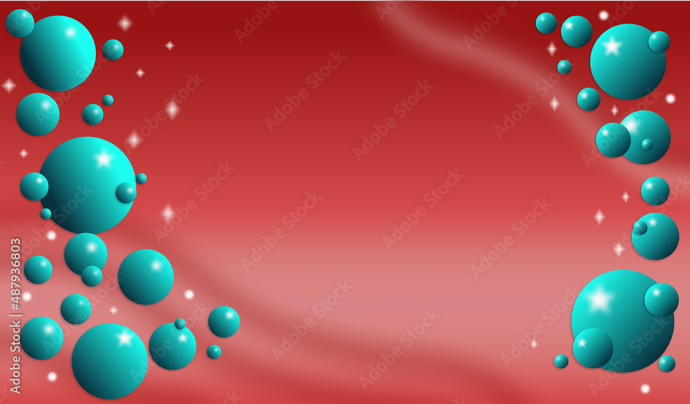 Glossy 3D spheres social media background, bubbles wallpaper. High quality photo
