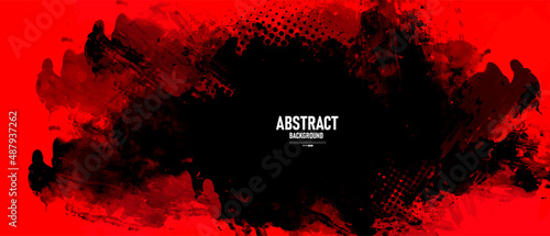Black and red dirty grunge texture background	
