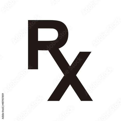 RX logo vector on white background
