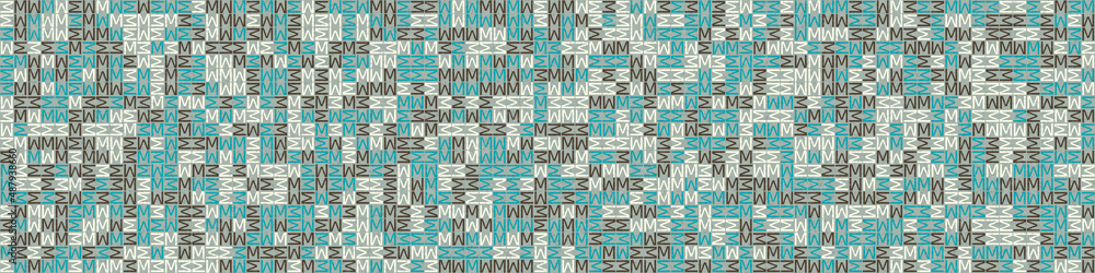 Fototapeta premium Abstract Geometric Pattern generative computational art illustration