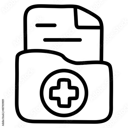 Trendy design icon of prescription