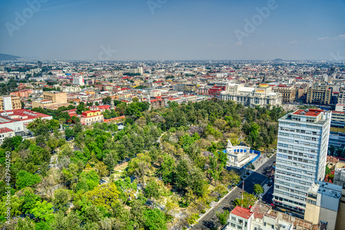 Fototapeta Naklejka Na Ścianę i Meble -  Mexico City cityscape, HDR Image