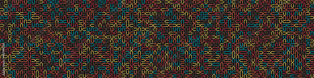 Abstract Geometric Pattern generative computational art illustration