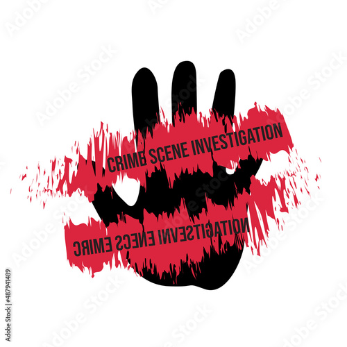 crime scene INVESTIGATION vector illustration design suitable for Crime Scene INVESTIGATION murder assault police line