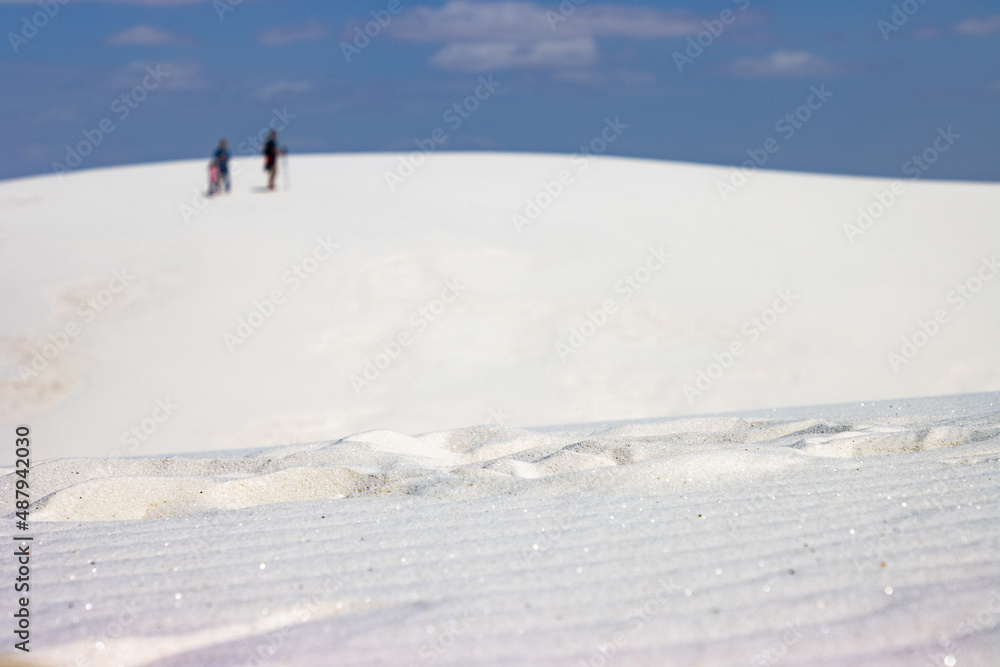 White sand dune in White Sands National Park, New Mexico, USA
