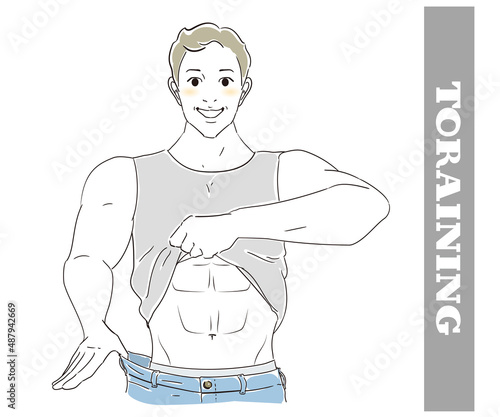 ウエストシェイプに成功した男性