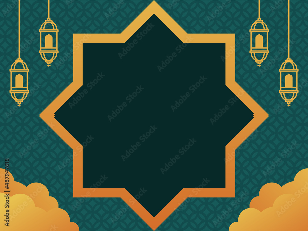 Illustration vector graphic of Ramadhan, good for background tamplate