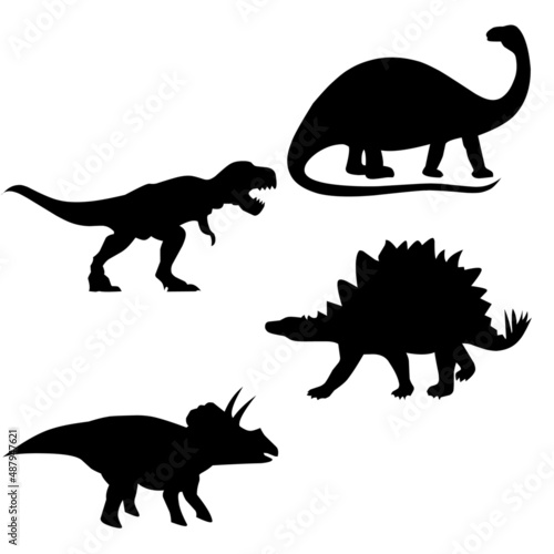 Dinosaur vector silhouette