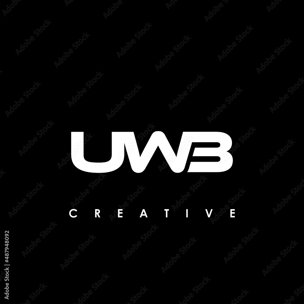 UWB Letter Initial Logo Design Template Vector Illustration UWB Letter Initial Logo Design Template Vector Illustration