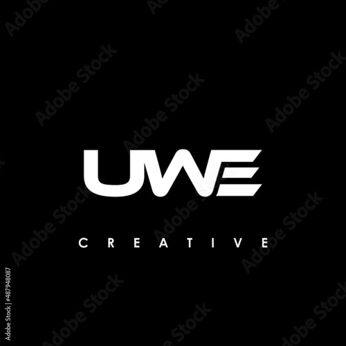 UWE Letter Initial Logo Design Template Vector Illustration