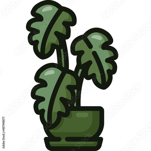 monstera Two Tone icon