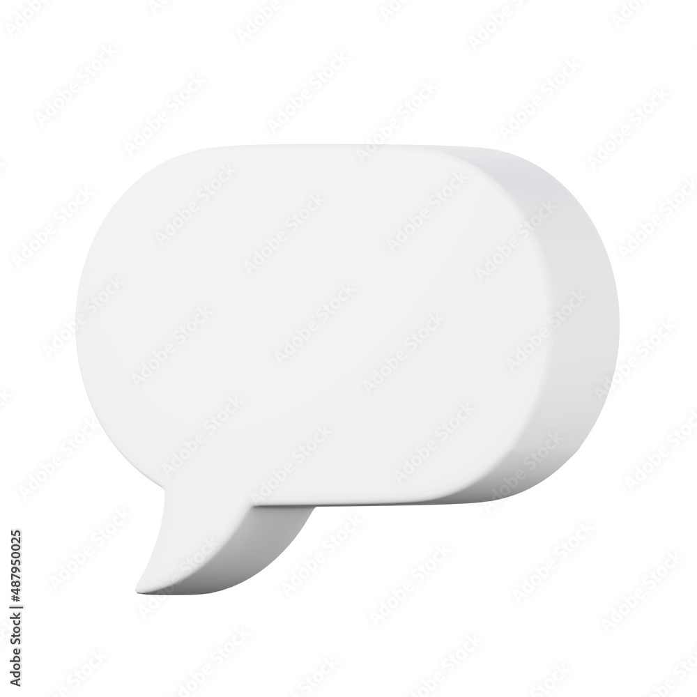 Speech bubble high quality 3D render illustration icon. Great for social media app design. Speech bubble high quality 3D render illustration icon. Great for social media app design.