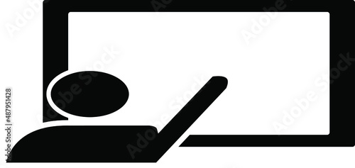 presentation symbol vector, presentation icon, presentation vector for your design needs