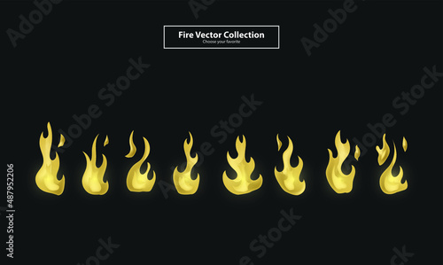 drawing outline fire vector element flame icon logo cartoon wallpaper background clipart symbol set