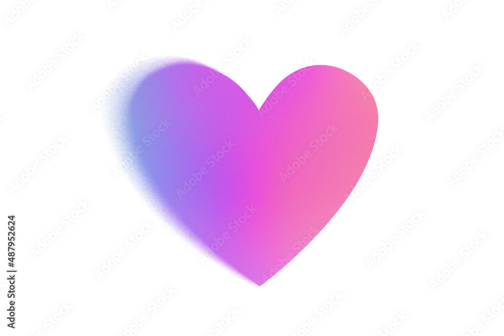 Abstract pastel neon holographic blurred grainy heart shaped gradient on white background texture. Colorful digital grain soft noise effect. Lo-fi multicolor vintage retro valentines day dating design Abstract pastel neon holographic blurred grainy heart shaped gradient on white background texture. Colorful digital grain soft noise effect. Lo-fi multicolor vintage retro valentines day dating design