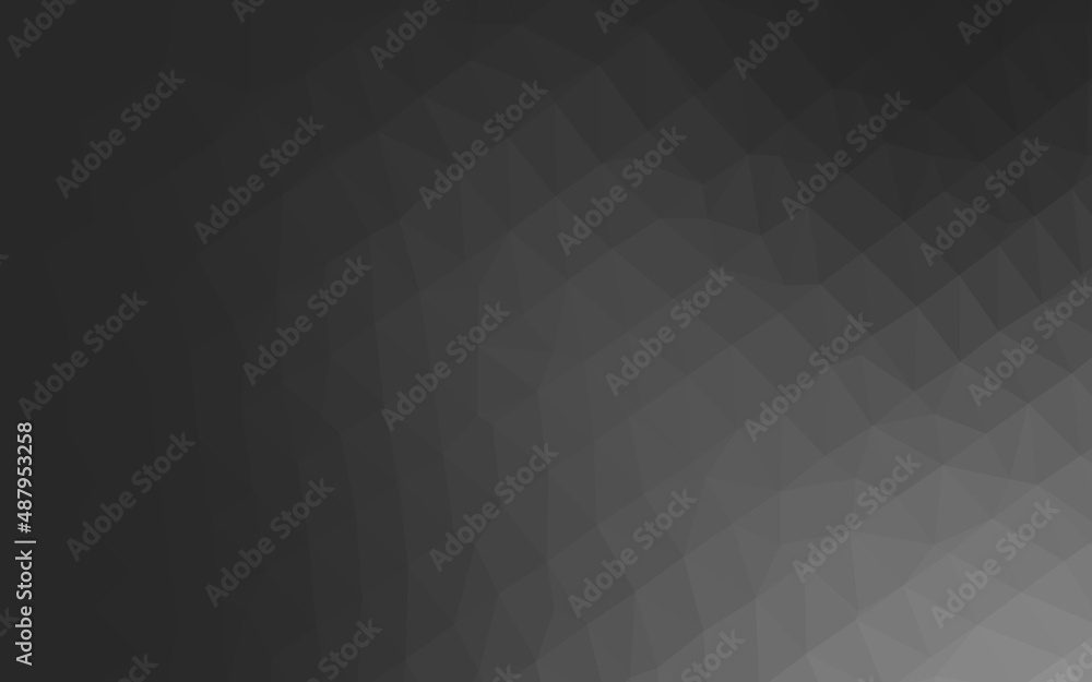 Fototapeta premium Dark Silver, Gray vector low poly layout.