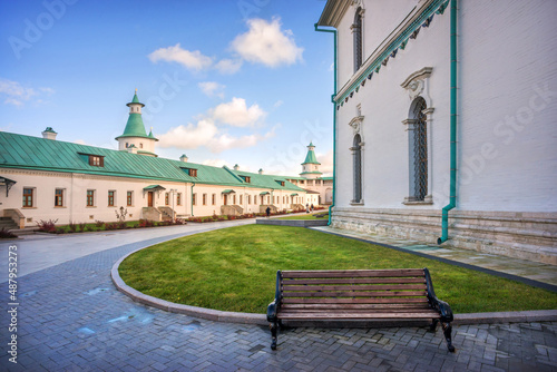 Photos Bench in the Resurrection New Jerusalem Monastery in Istra