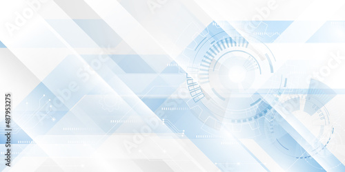 abstract blue and white technology background modern vector illustration design