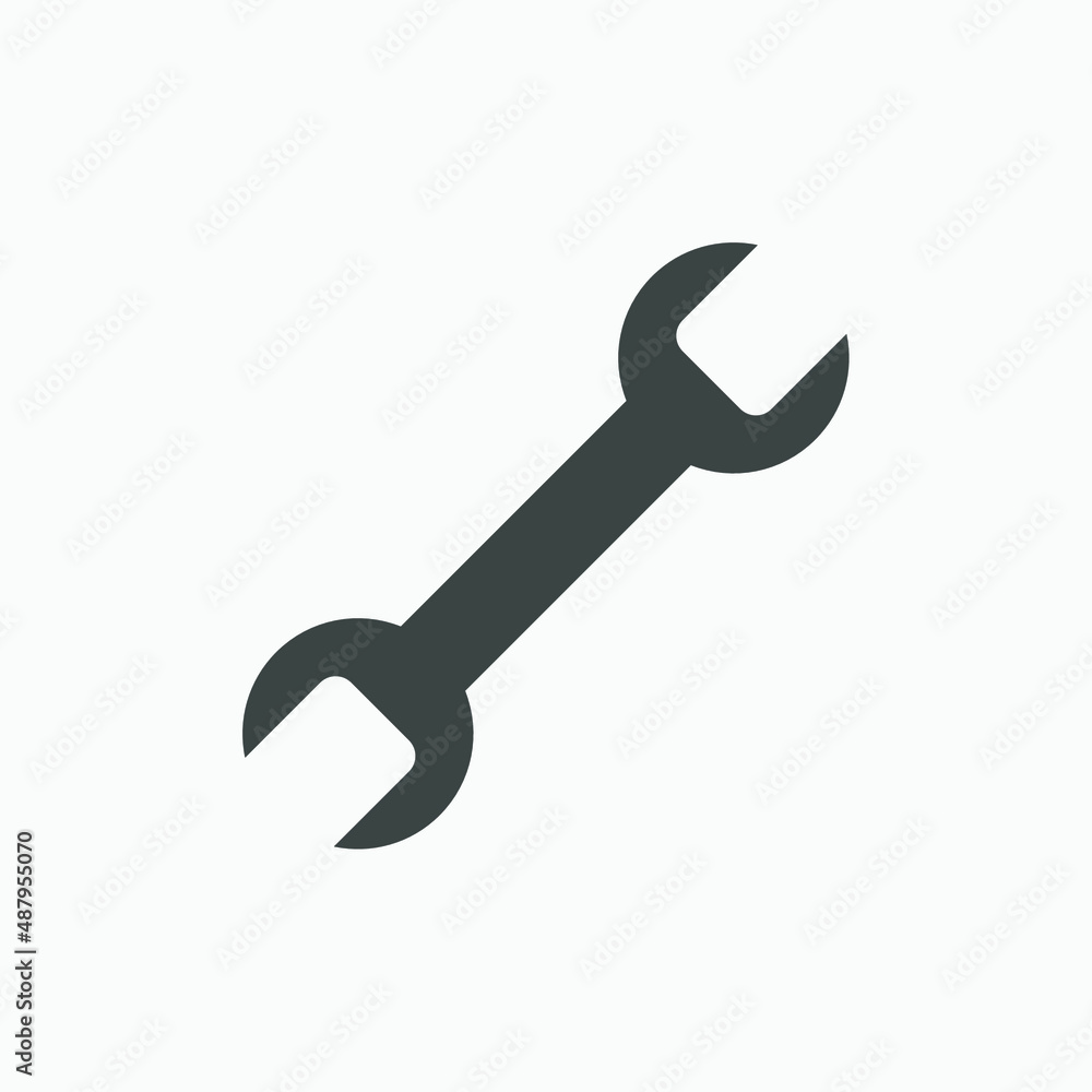 setting, repair, screwdriver, wrench tool, spanner icon vector isolated setting, repair, screwdriver, wrench tool, spanner icon vector isolated