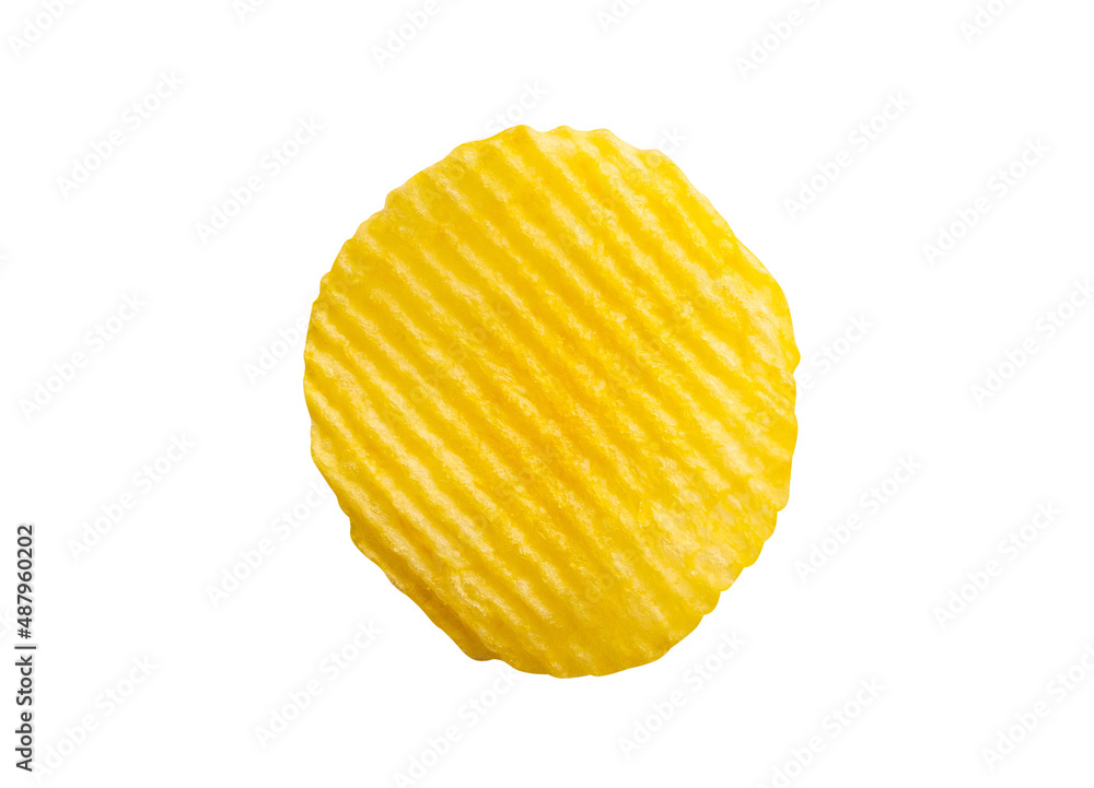 potato chip isolated on white background potato chip isolated on white background