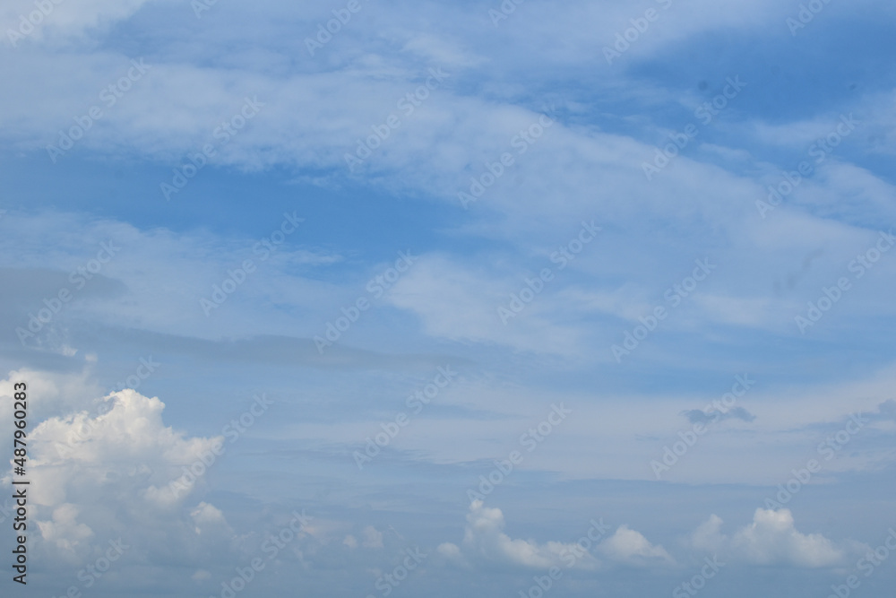 blue sky with clouds