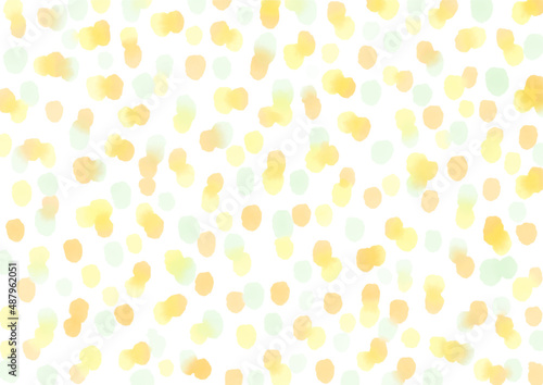 水玉　水彩　背景