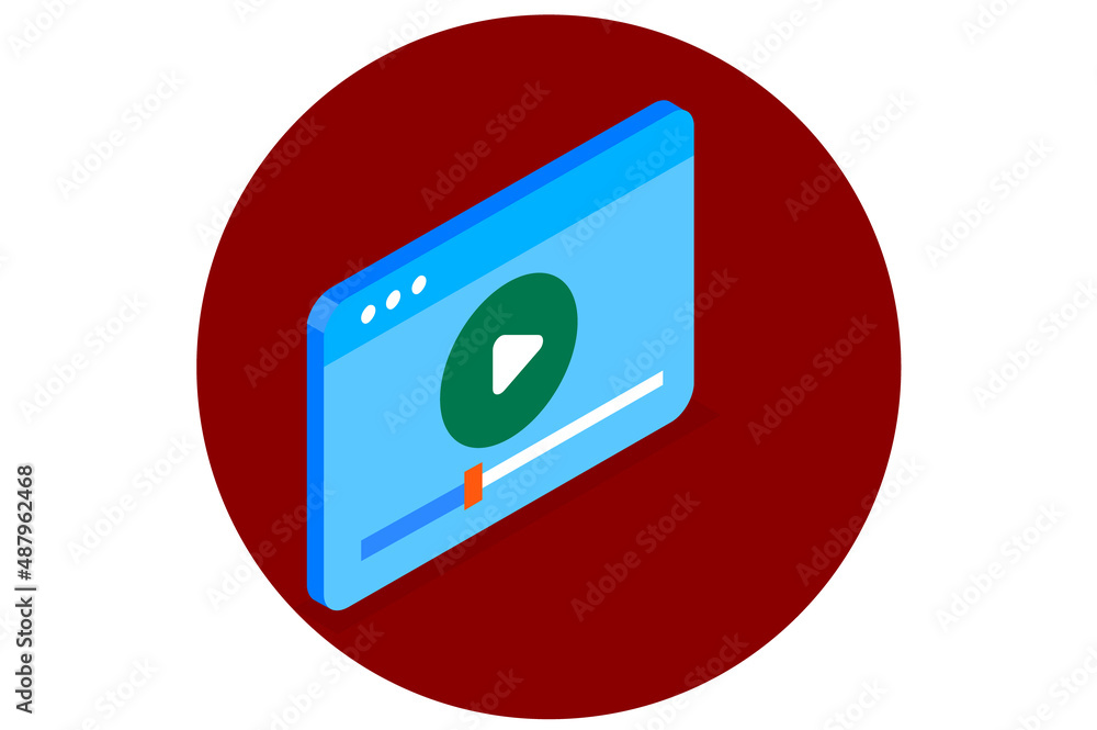 Social Video Isolated Vector Illustration which can be easily Download Social Video Isolated Vector Illustration which can be easily Download